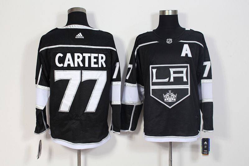 Men Los Angeles Kings #77 Carter Black Hockey Stitched Adidas NHL Jerseys